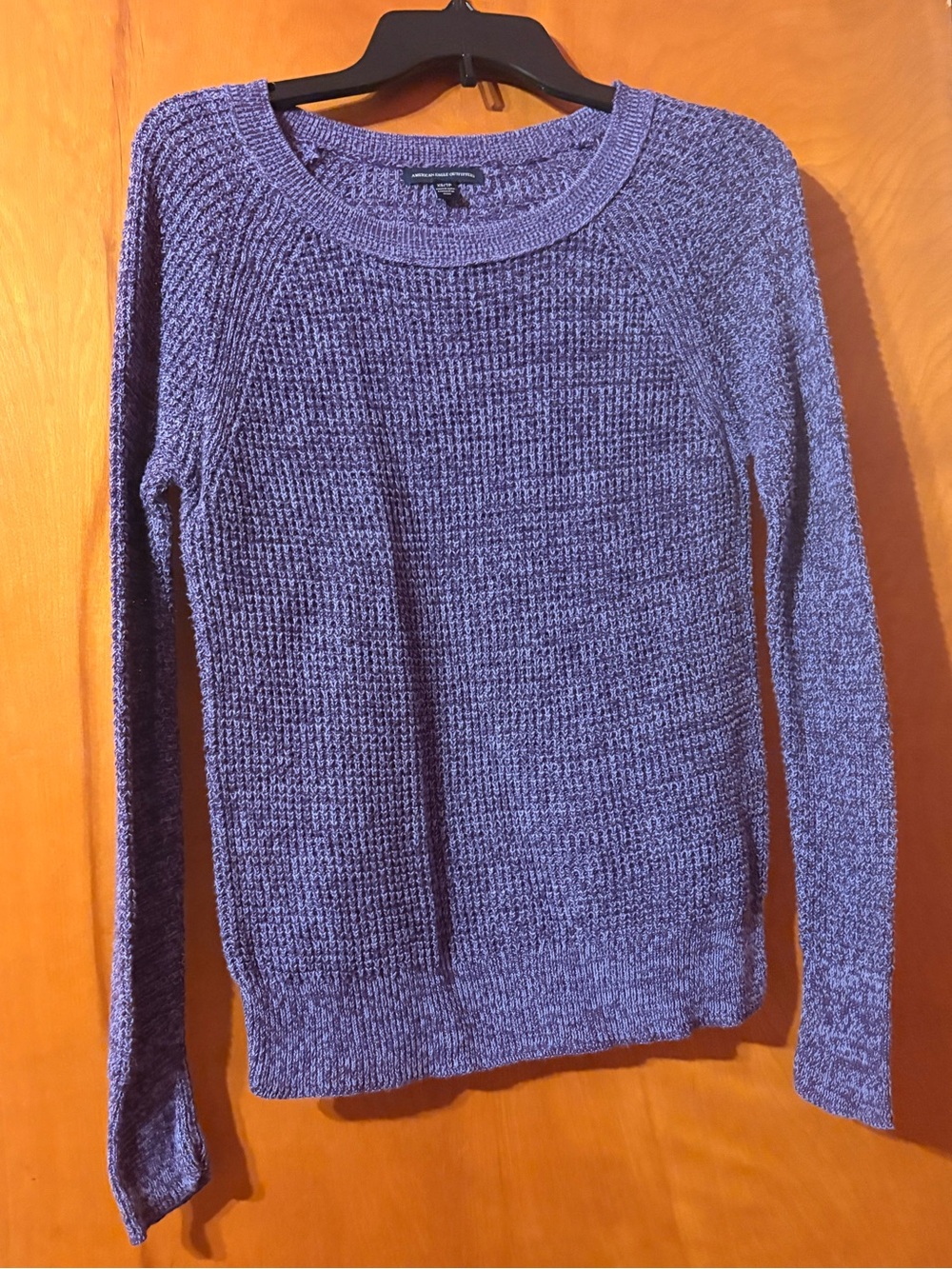 American Eagle Outfitters Purple Crewneck Knit Sweater